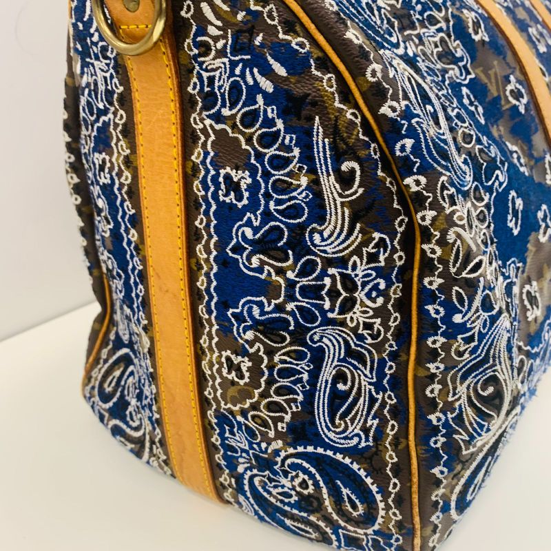 Louis Vuitton JAY AHR Lbandana BLUE Model Keepall : X0360