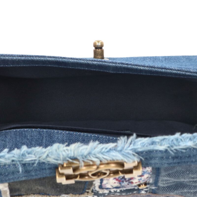 Chanel A67086 Boy Chanel 25 Denim Patchwork Shoulder Bag Women 25