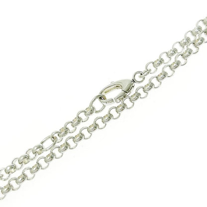 Gucci Silver Round Logo Necklace 20.9g 925 Engraved 463258 Necklace
