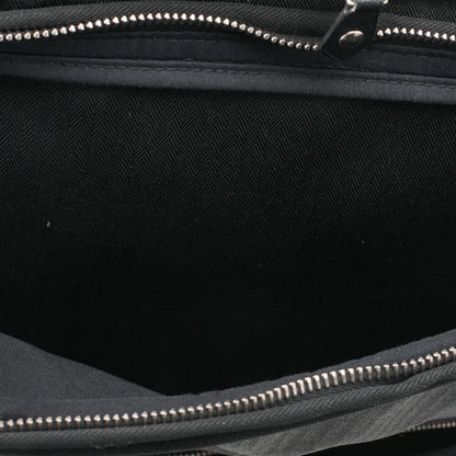 Hermes Acapulco Carry Bag Twirl Chevron Black Ladies Men Suitcases Handbags