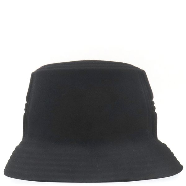 Hermes Hat Dalton Bucket Hat Wool Black #59 Black Bucket Hat Felt H [storage Bag