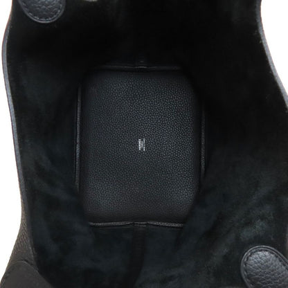 Hermes Picotin Lock MM Silver Hardware Handbag Taurillon Women