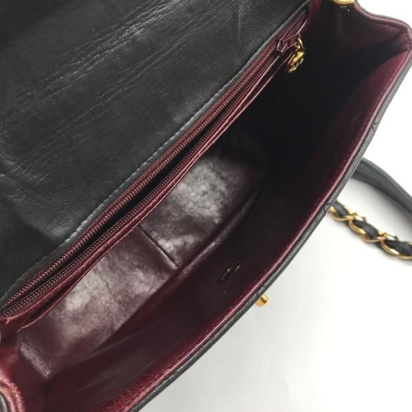 Chanel Quilted Big CC Logo Chain Shoulder Bag Black