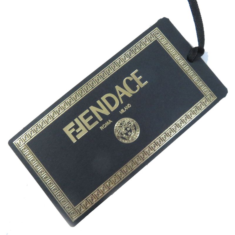 Fendace 22SS Fq7251 100% Silk Fendi Versace F Logo Zucca Pattern Baroque
