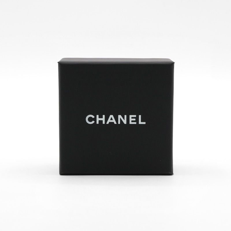 Chanel Earrings Earring Silver Coco Mark Circle