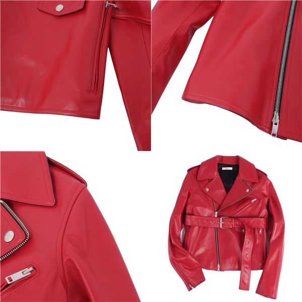 Celine Phoebe Period Jacket Leather Jacket Double Rider