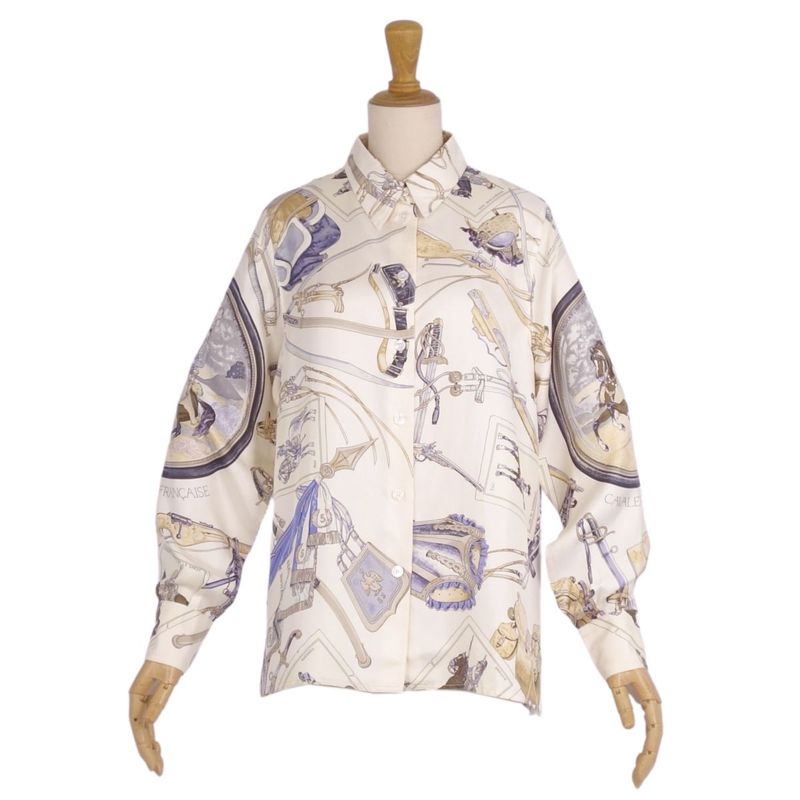 Hermes Shirt Margiela Period Blouse Long Sleeve Si