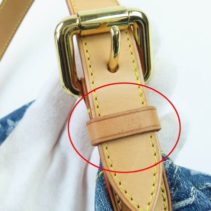 Louis Vuitton M95049 Monogram Denim Baggy PM Monogram Denim Handbag Blue With