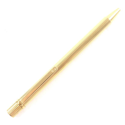  Cartier Must De Cartier Stripe Pattern Twist Ballpoint Pen Gold