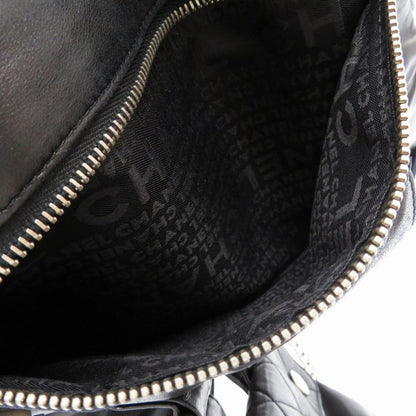 Chanel Jacket Bag Lambskin Black Matelasse 8 Series Coco Mark Body Bag 0031