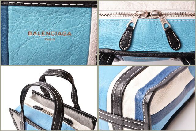 Balenciaga Brand Bag Preowned Handbag Shoulder Bag Bazar Shopper XS 452458 Blue
