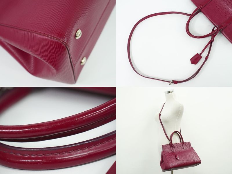 Authentic Louis Vuitton LV Marly MM Epi Leather 2WAY Shoulder Bag Handbag