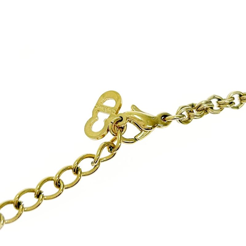 Christian Dior GP Rhinestone CD Logo Necklace Women 372433 Necklace