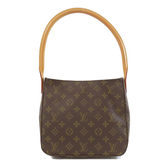 Louis Vuitton M51146 Looping MM Shoulder Bag Monogram Canvas Women