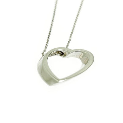 Tiffany & Co Silver Geometric Heart Necklace 4.3g 925 Engraved 396417 Necklace