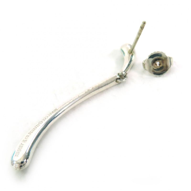 Tiffany & Co Elsa Peretti Teardrop Long Sv925 Earrings For Both Ears Silver