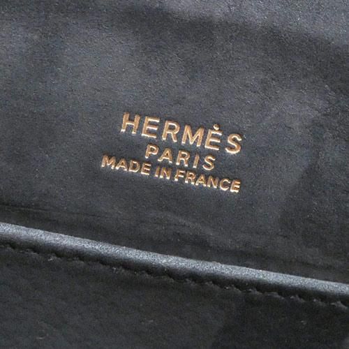 Hermes Sac Amarys Asika Dobris Grey And Black Shoulder Bag Silver