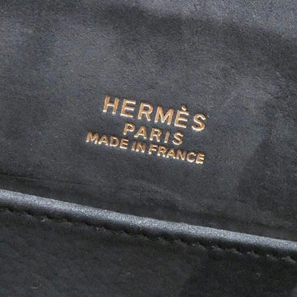 Hermes Sac Amarys Asika Dobris Grey And Black Shoulder Bag Silver