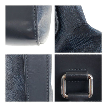 Louis Vuitton Damier Cobalt Tote Greenwich Blue Leather N41351 Business Bag