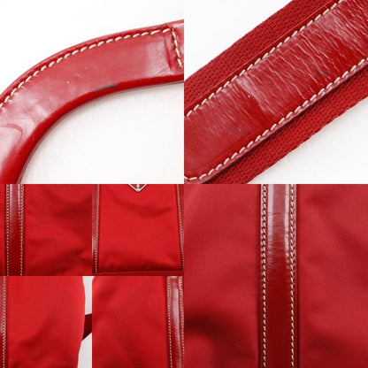 Prada 2WAY Shoulder Nylon Red Ladies Handbag