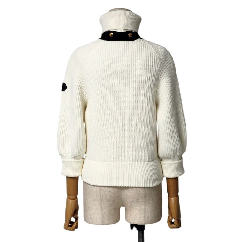 Louis Vuitton Sweater Size S 2WAY Turtleneck Ribbed Knit Sweater [recommended]