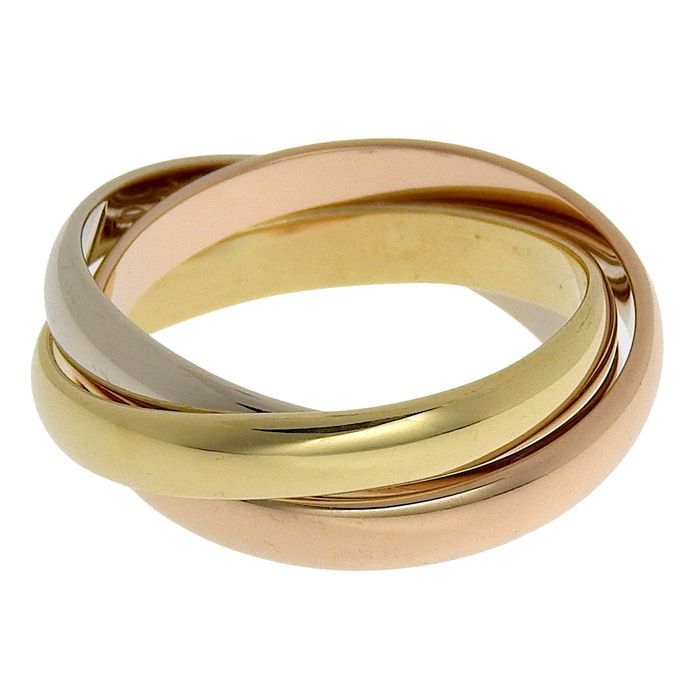 Cartier Trinity Ring Small Model 18K Yellow Gold 18K White Gold 18K Pink Gold