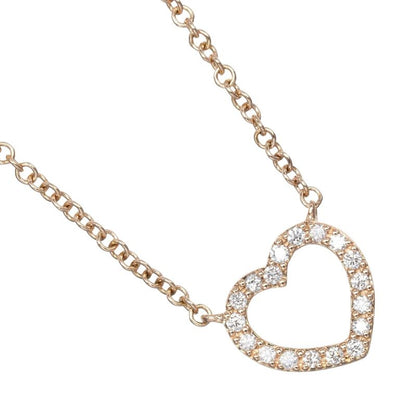 Tiffany & Co Metro Heart 18K Pink Gold And Diamonds Ladies 2g Necklace