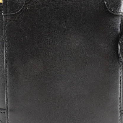 Chanel Vanity Handbag Vintage Lambskin Black Ladies Pouch