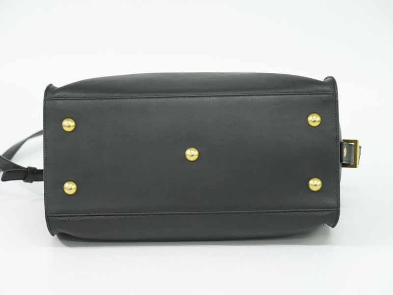 Authentic Saint Laurent Petit Cabas Su Y-line 2WAY Shoulder Bag Handbag