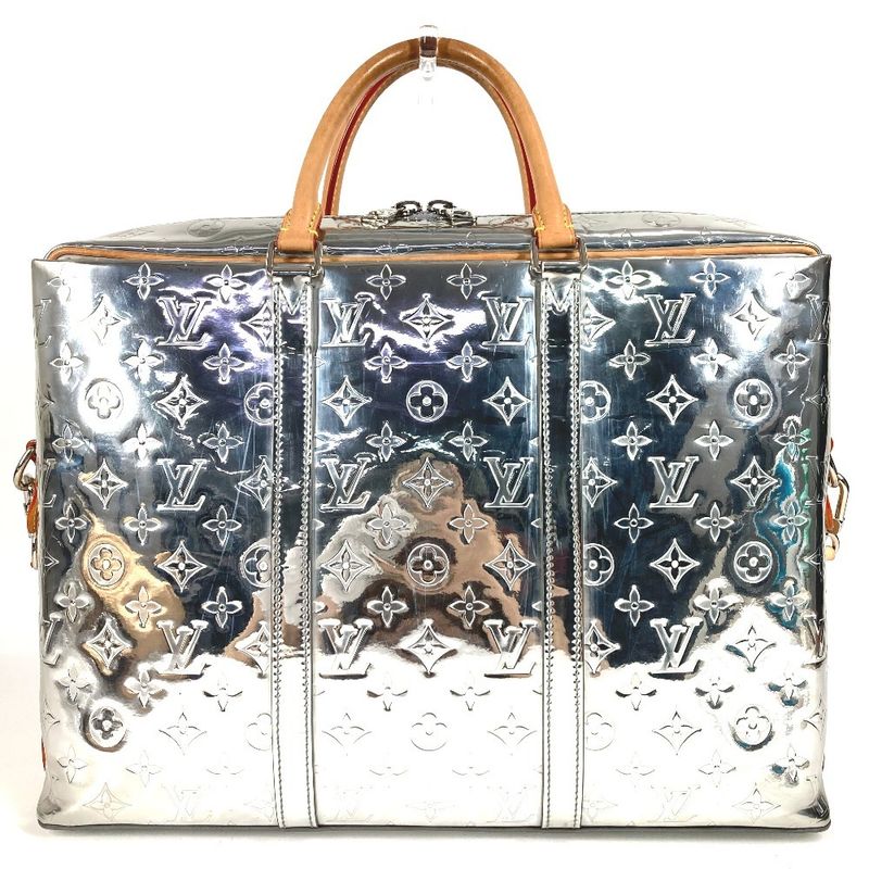 Louis Vuitton Business Bag Neo PDV Porte Documents Voyage M58755 Leather Silver