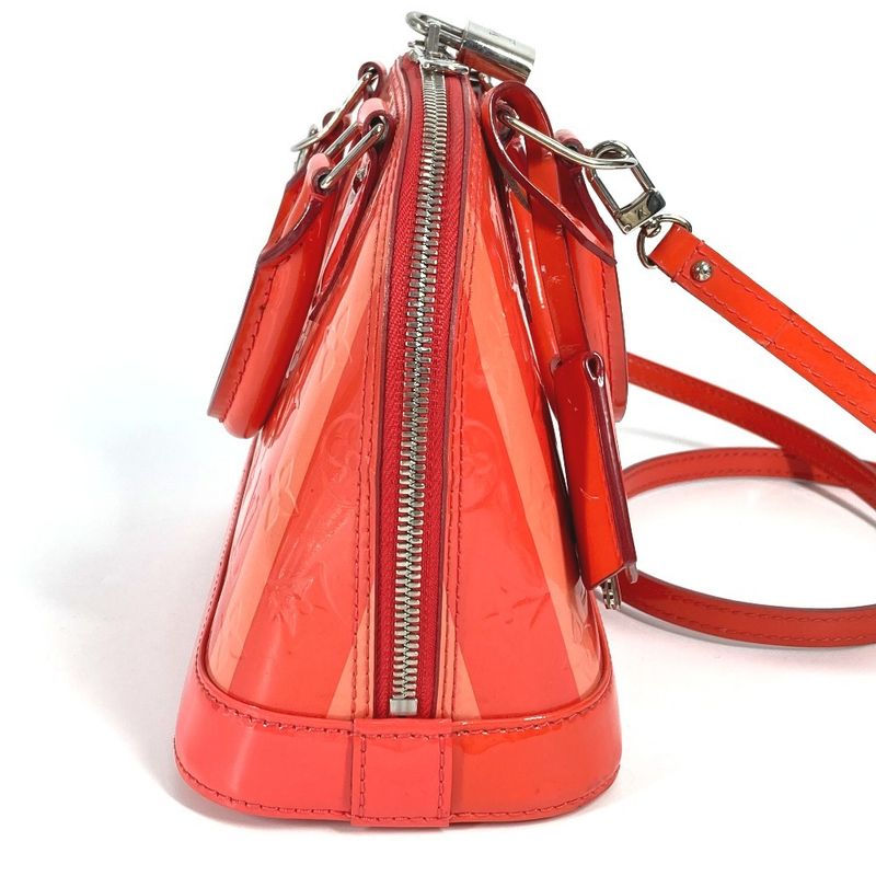 Louis Vuitton Handbag Alma BB M90968 Monogram Vernis Poppy Petal Pink