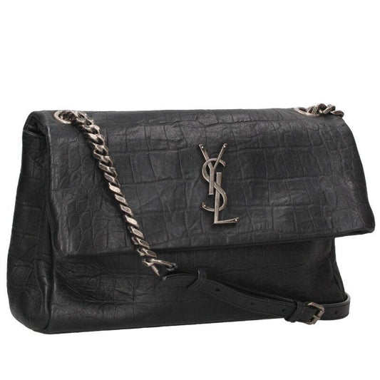 Saint Laurent Paris 620663 Monogram Croc Shape Pressed Chain Shoulder Bag Women