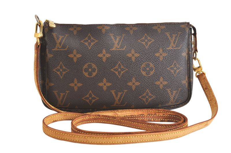 Louis Vuitton Monogram Pochette Accessoire Shoulder Cross Pouch 2770n