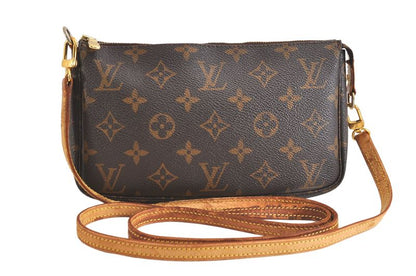 Louis Vuitton Monogram Pochette Accessoire Shoulder Cross Pouch 2770n