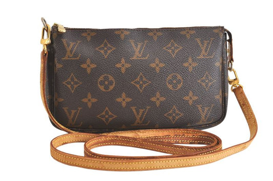 Louis Vuitton Monogram Pochette Accessoire Shoulder Cross Pouch 2770n