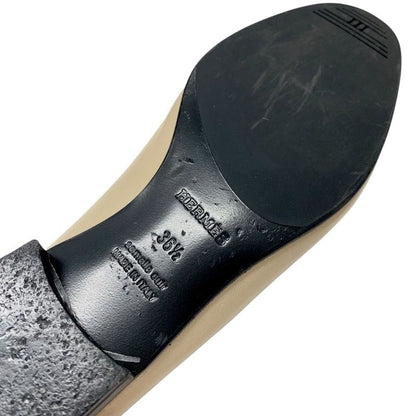 Hermes Royal Loafer Leather Shoes Leather Beige Black White Hhardware Constance