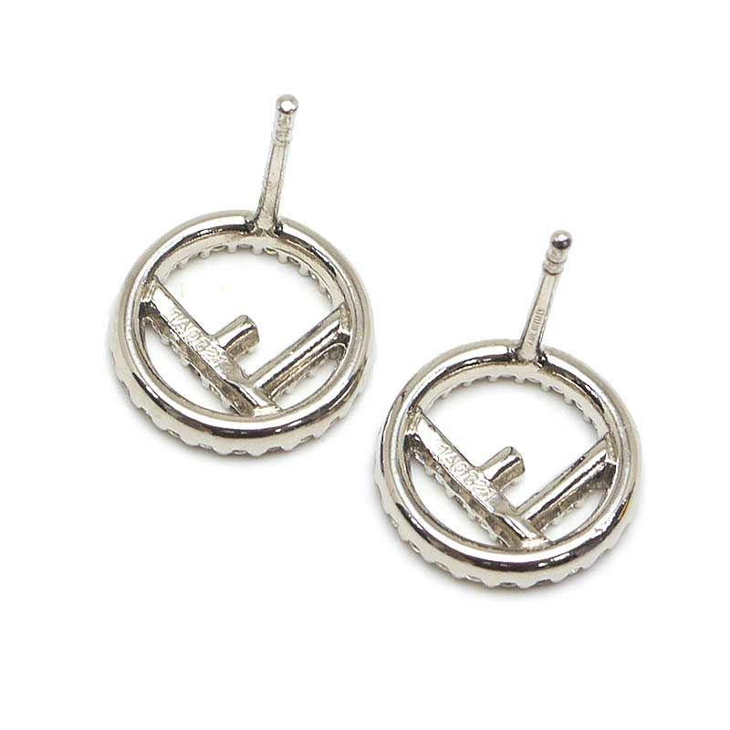 Fendi F'is Fendi Earrings Plated Rhinestones