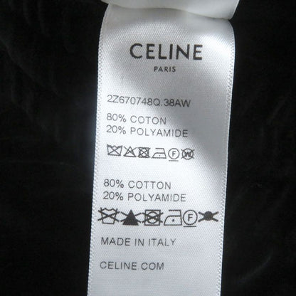 Celine 2z670748q Eddie Period Sideline Velour Track Pants Black XS Made In