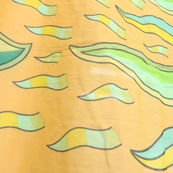 Hermes Pareo Sun Motif 100% Cotton Orange Large Shawl With Box Hermes