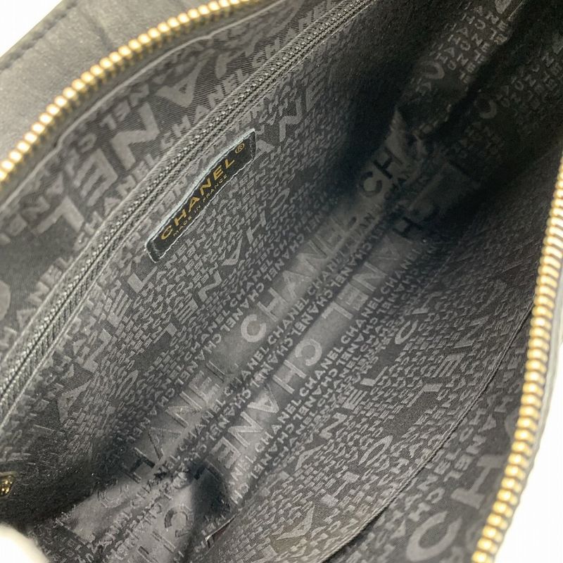 Chanel Chocobar Light Shape Shoulder Bag One Shoulder Coco Mark Lambskin Black