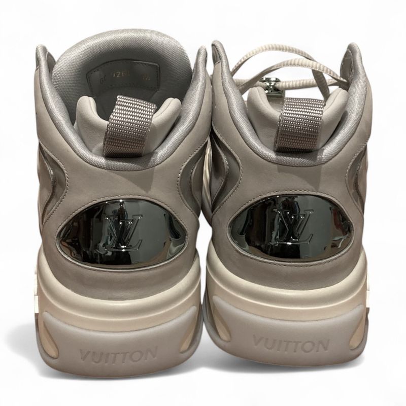 Louis Vuitton Go0263 23AW LV Trainer 2 Sneaker "gris" Men's White And Grey 8 1 2
