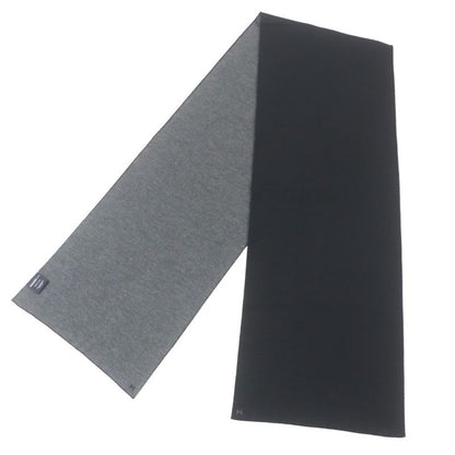 Hermes Alle Le Tour Cashmere Silk H Embroidery Reversible Scarf Black Gray