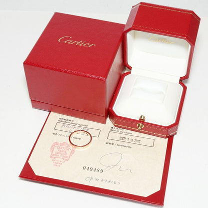 Cartier Ring 18K Pink Gold C De Cartier Ring Engraved Ring Width 3mm (012in)