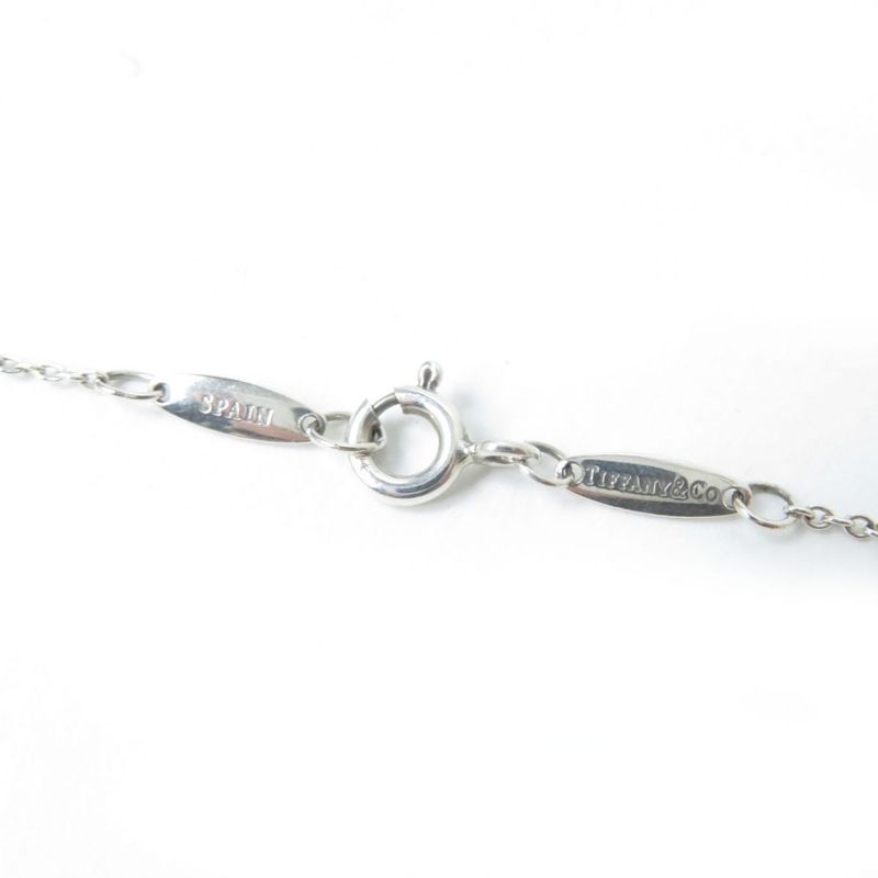 Tiffany & Co Elsa Peretti By-the-yard Ag925 1P Pink Sapphire Necklace Pendant