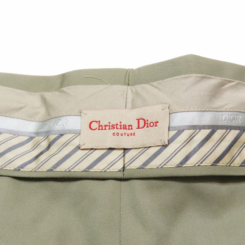 Unused 23SS DIOR Bermuda Shorts Tuck Slacks Half Pants Inside Out Waist Wool 48