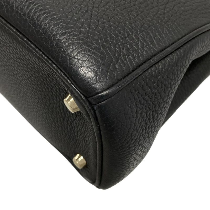 Dior/christian Dior Tote Bag Diorissimo Black Leather