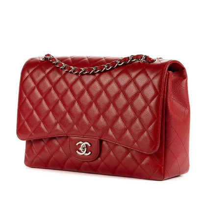 Chanel Classic Flap Red Caviar Leather A