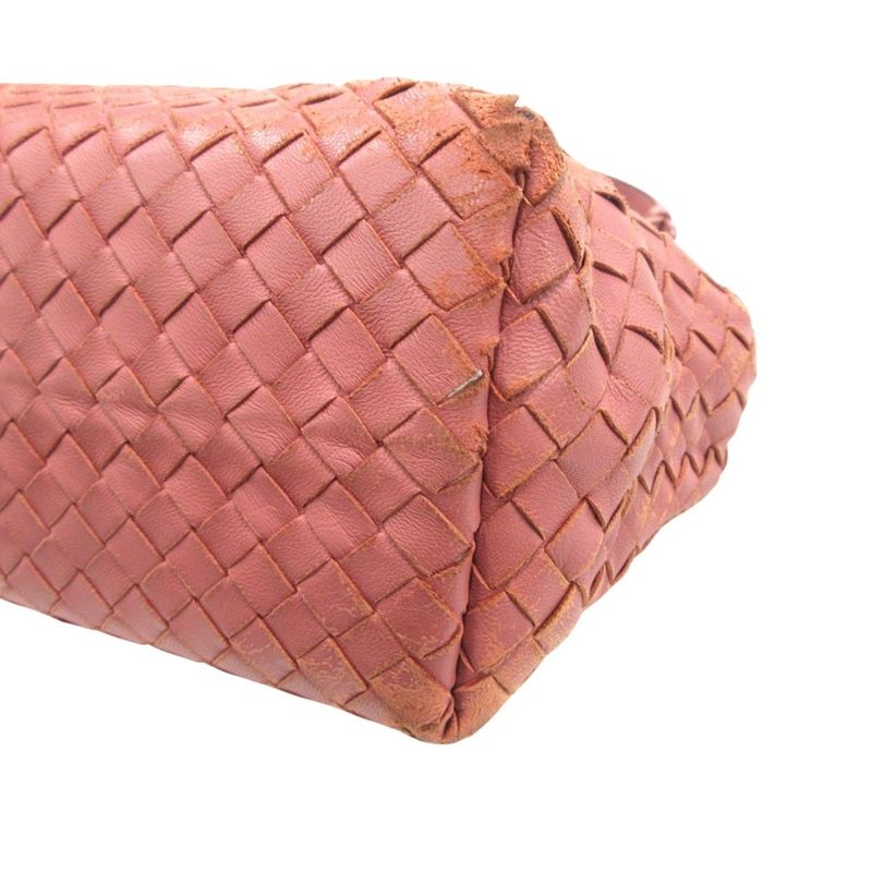 Bottega Veneta Intrecciato Small Garda Hand Tote Bag Lamb Leather Pink Ladies
