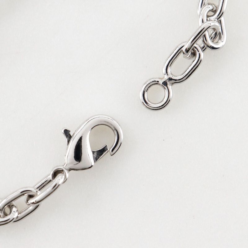 Cartier Heart Bag Charm Metal Silver Ladies Key Holder