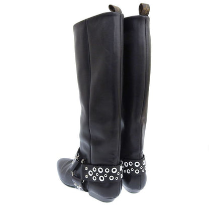 Louis Vuitton 2019 Item Rhapsody Line Pointed Toe Low Heel Leather Long Boots